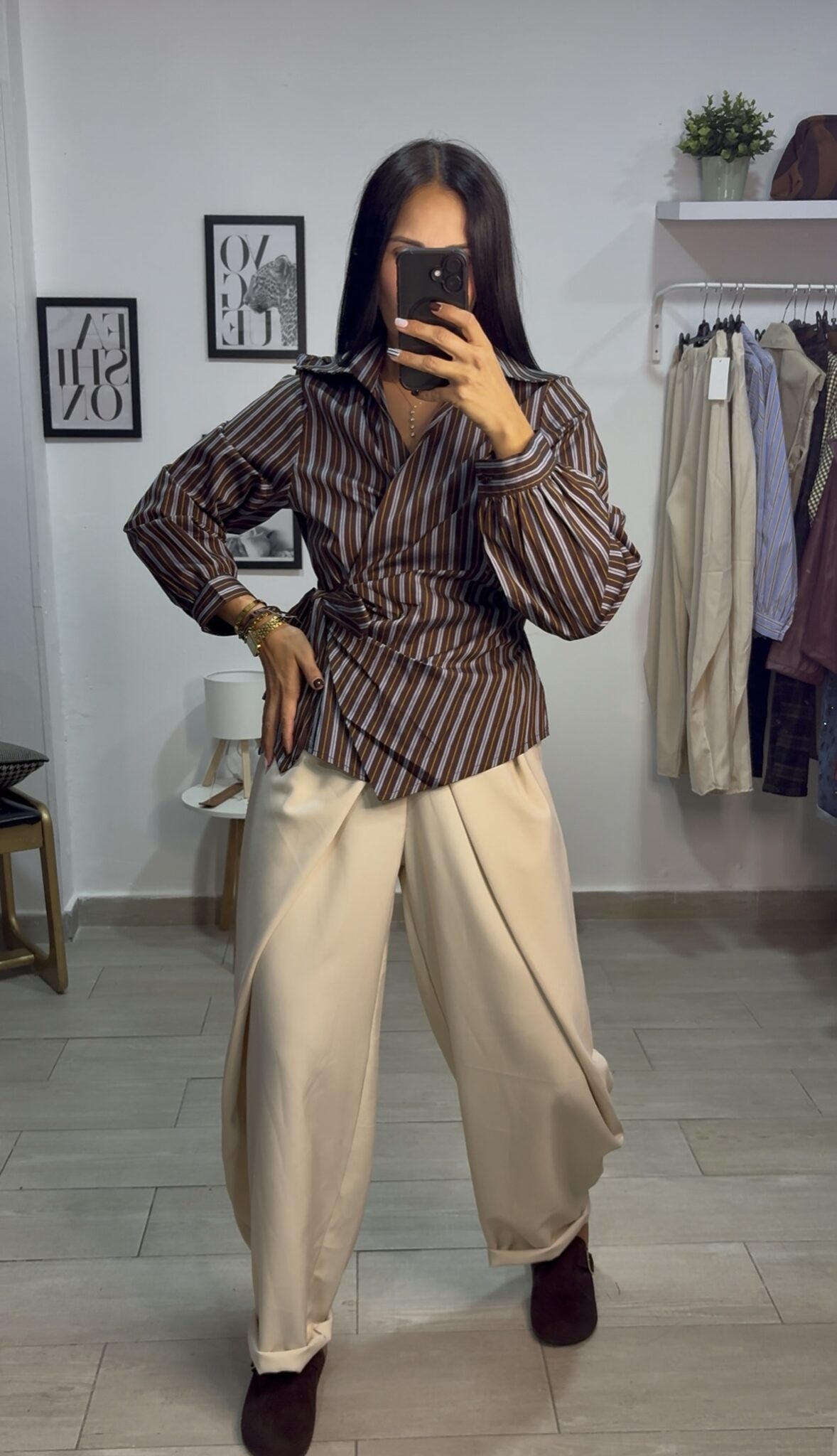 Camisa lazo rallas