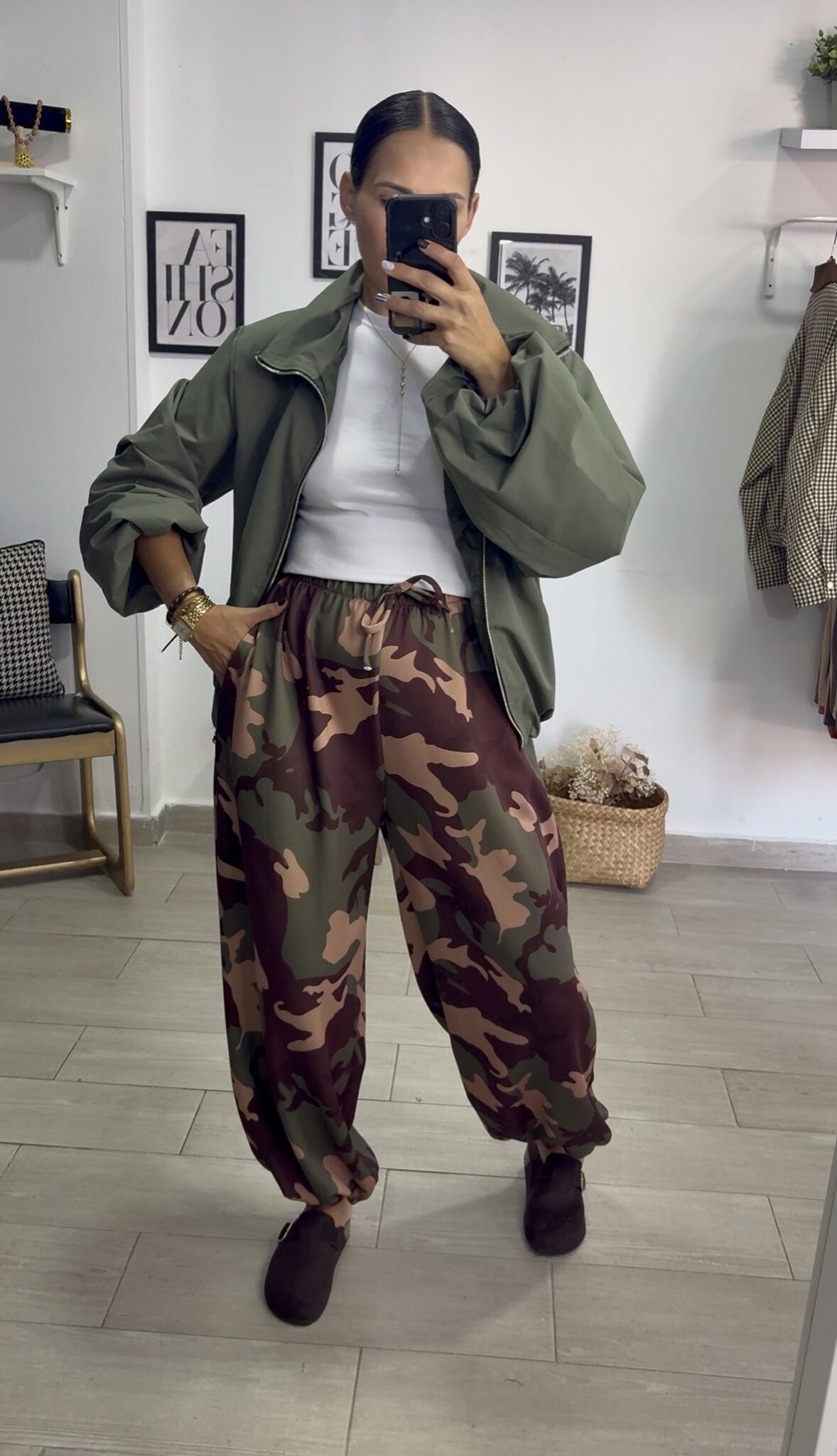 Pantalón globo militar