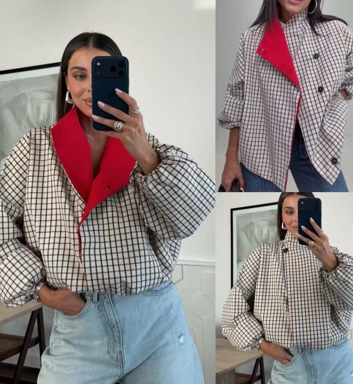 Bomber solapa roja